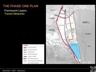 THE PHASE ONE PLAN Framework Layers:  Transit Networks November 1, 2007  - Structures 