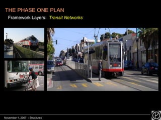 THE PHASE ONE PLAN Framework Layers:  Transit Networks November 1, 2007  - Structures 