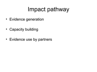 Impact Pathways