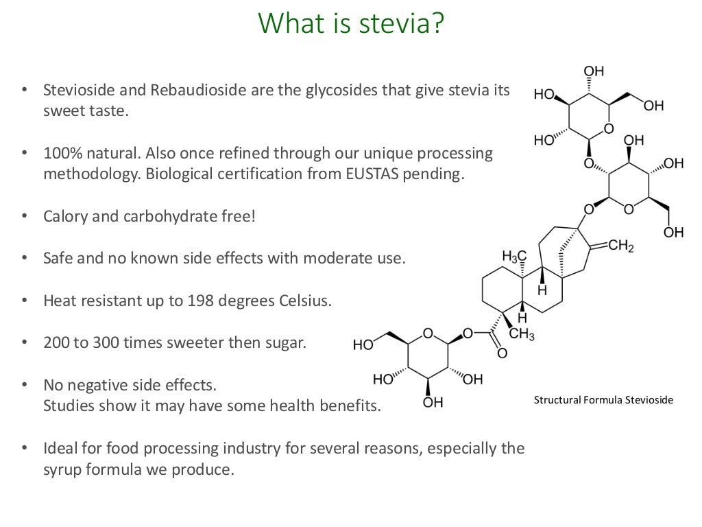 Stevia 1931 Presentation