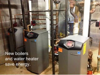 New boilers
and water heater
save energy.
 
