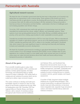 CIAT’s Partnership with Australia: Opportunity, food security, and economic empowerment for the world’s poor