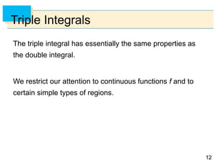 Triple Integration Simple Examples Comprehensive Guide to Triple Integrals and Their Applications in ...