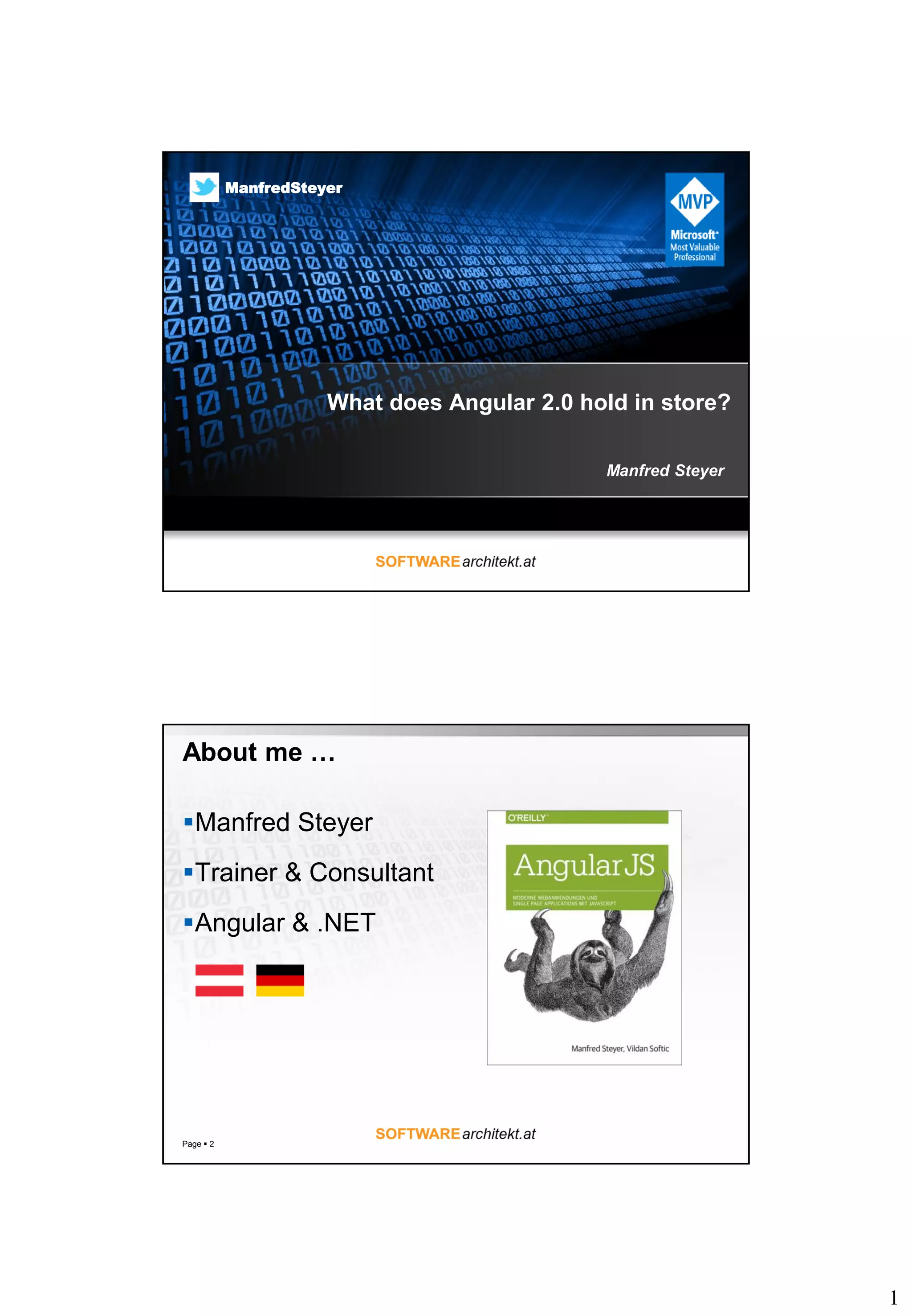 Angular 2 - SSD 2016 London | PDF
