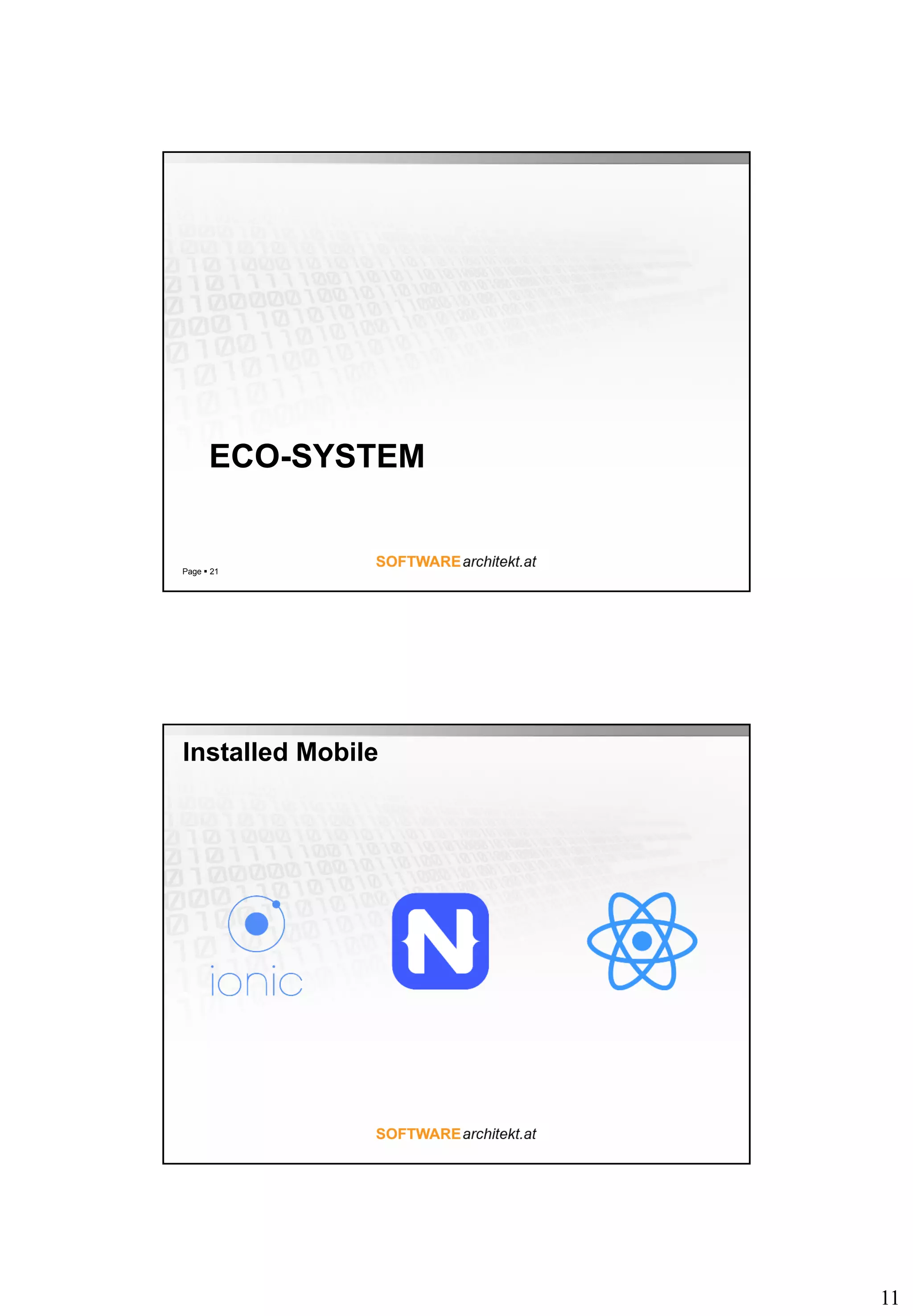 11
ECO-SYSTEM
Page  21
Installed Mobile
 