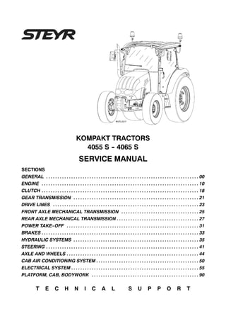 Steyr kompakt 4055 s tractor service repair manual