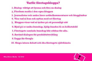 Sociala medier - en inspiration 