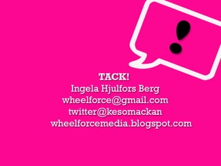 Sociala medier - en inspiration 