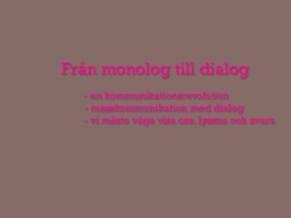 Sociala medier - en inspiration 