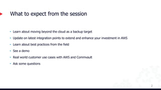 (STG307) Beyond Cloud Backup: Disaster Recovery And Migrate To AWS Slide 2