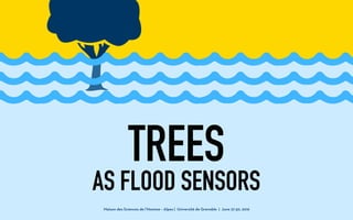 Maison des Sciences de l’Homme – Alpes | Université de Grenoble | June 27-30, 2016
TREES
AS FLOOD SENSORS
 