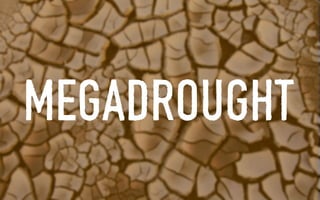 MORE THAN ONE OUT OF THREE SIMULATIONS HAD (AT LEAST) ONE EVENT
AS SEVERE AS THE BIGGEST 11th CENTURY MEGADROUGHT .
 