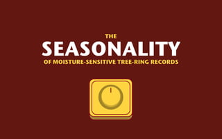 THE


SEASONALITY
OF MOISTURE-SENSITIVE TREE-RING RECORDS
 