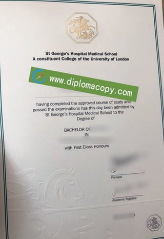 St George's University of London diploma, buy fake uk degree