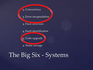V 1.0 © Ubiquiti Networks, Inc. All Rights Reserved
Erlang – because s**t happens
Processes!
Parallel
From
http://www.erlang.org/download/armstrong_thesis_2003.pdf
 