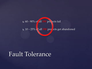V 1.0 © Ubiquiti Networks, Inc. All Rights Reserved
Erlang – because s**t happens
The Big Six
Concurrency
Fault detection
Fault Identification
Error Encapsulation
Code upgrade
Stable Storage
From
http://www.erlang.org/download/armstrong_thesis_2003.pdf
 