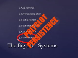 V 1.0 © Ubiquiti Networks, Inc. All Rights Reserved
Erlang – because s**t happens
Processes!
Let it crash
(all the co-operating ones , that is)
Supervisors can restart them
(When necessary!)
From
http://www.erlang.org/download/armstrong_thesis_2003.pdf
 