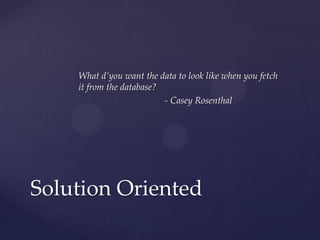 V 1.0 © Ubiquiti Networks, Inc. All Rights Reserved
Erlang – because s**t happens
The Big Six
Concurrency
Fault detection
Fault Identification
Error Encapsulation
Code upgrade
Stable Storage
From
http://www.erlang.org/download/armstrong_thesis_2003.pdf
 