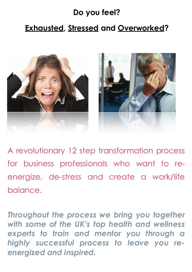 Solutions for stressed, exhausted and overworked business executives!!