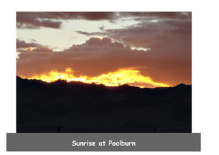 Sunrise at Poolburn

 