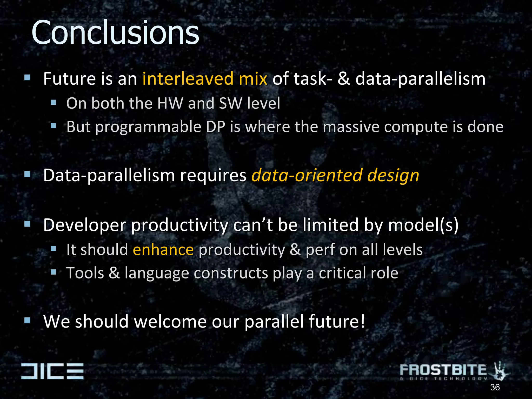 Challenge 2 - ProblemsProblems & limitations with current GPU model:Fixed rasterization pipelineCompute pipeline not fast enough to replace itGPU is handicapped by being spoon-fed by CPUIrregular workloads are difficult & inefficientCan’t express nested data-parallelismwellCurrent HLSL is a very limited language29