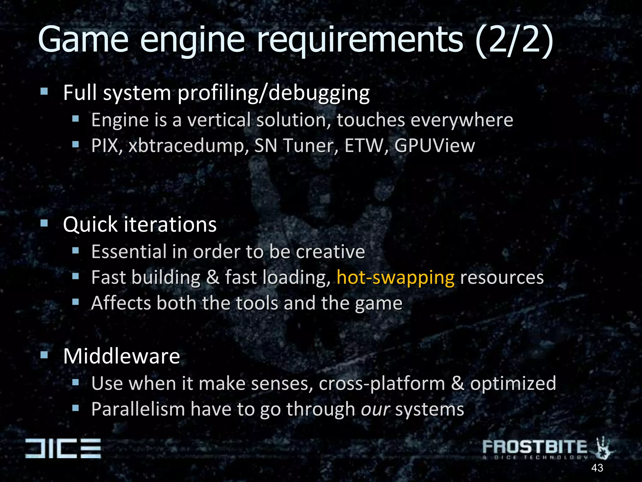 ConclusionsFuture is an interleaved mix of task- & data-parallelismOn both the HW and SW levelBut programmable DP is where the massive compute is doneData-parallelism requires data-oriented designDeveloper productivity can’t be limited by model(s)It should enhance productivity & perf on all levelsTools & language constructs play a critical roleWe should welcome our parallel future!36