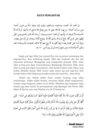 Sti 1 akidah akhlak | PDF