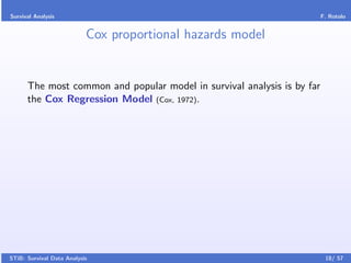(pdf) survival analysis by using cox regression model... Introduction To Survival Analysis | PDF