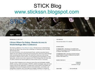 STICK Blog www.stickssn.blogspot.com   