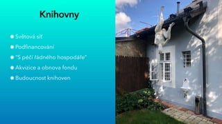 Knihovny
Světová síť


Podfinancování


“S péčí řádného hospodáře”


Akvizice a obnova fondu


Budoucnost knihoven
 