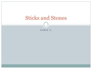 Sticks and Stones

     JAMIE T.
 