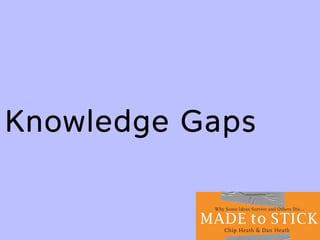 Knowledge Gaps
 