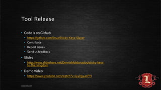 Sticky Keys to the Kingdom | PPTX