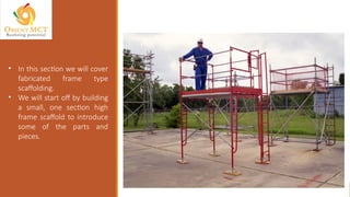 Scaffolding Training Display Example Scaffold Competent person training presentation | PPTX