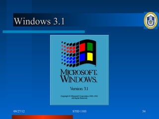 Windows 3.1




09/27/12      STID 1103   54
 
