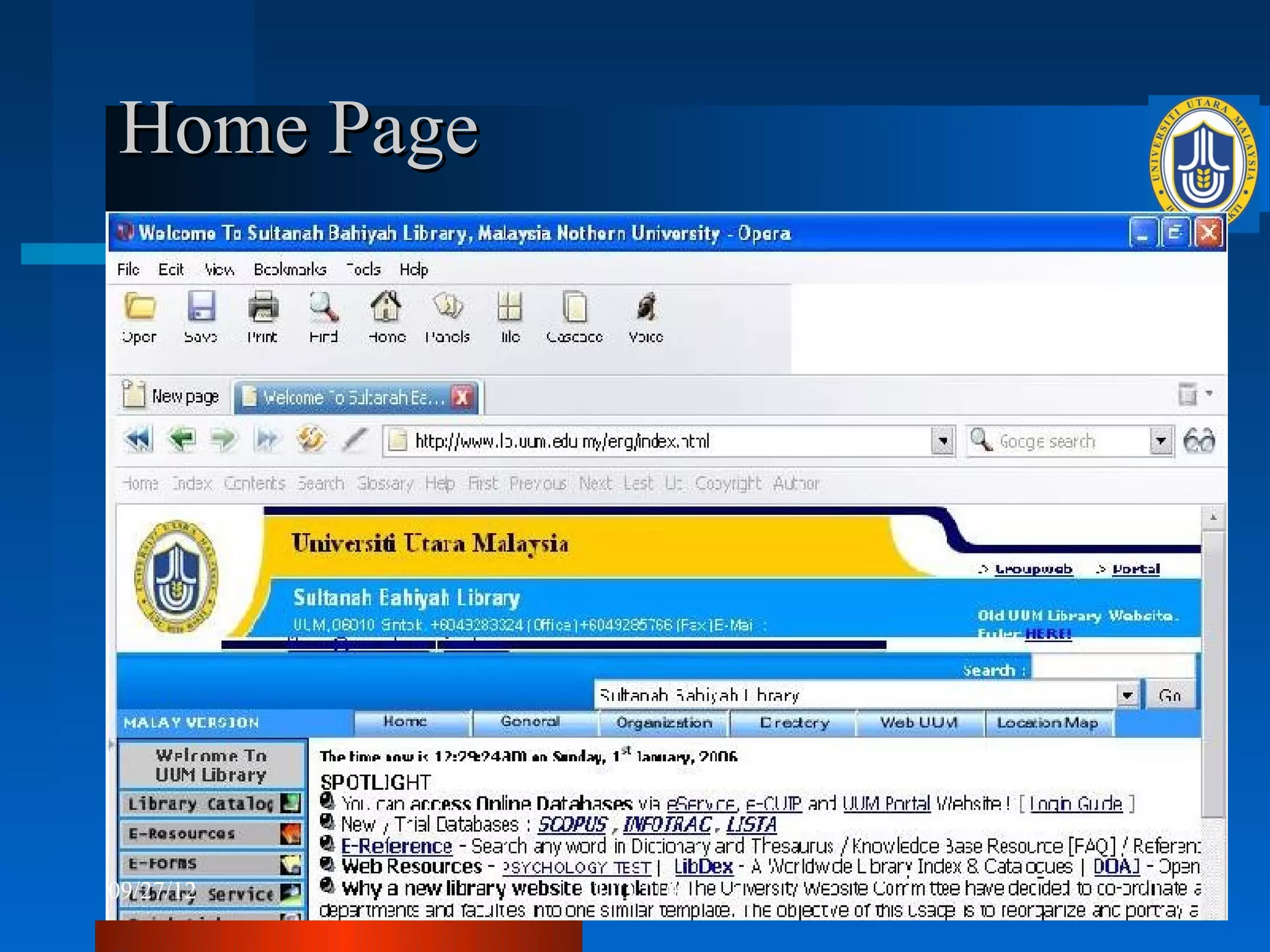 Home Page




09/27/12    STID 1103   21
 