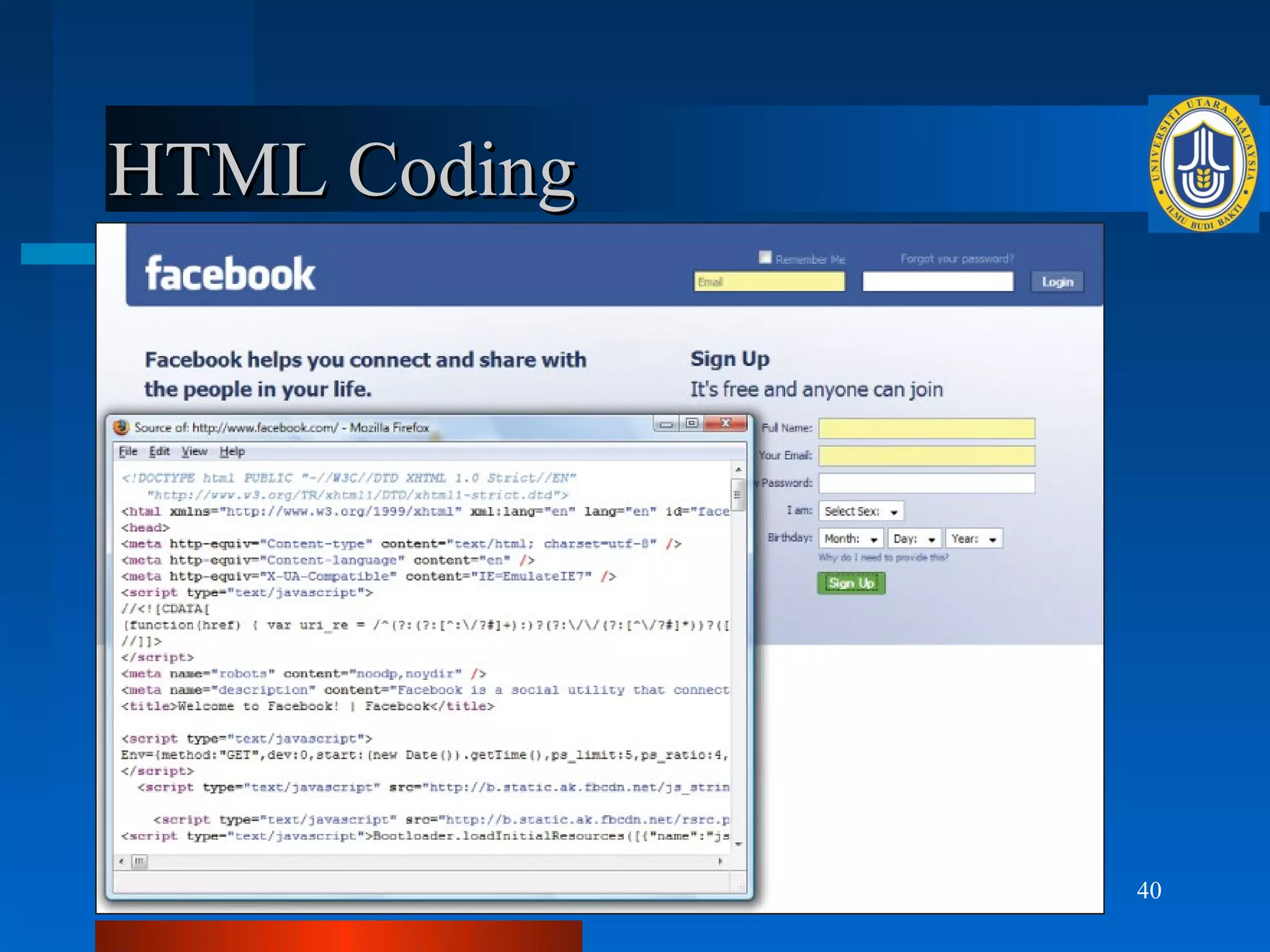 HTML Coding




09/27/12   STID 1103   40
 