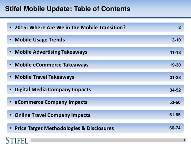 where are we in the mobile internet transition stifel internet equit stifel email format
