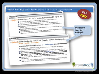 $tiforp™ Online Registration. Escolha a forma de adesão ou de pagamento inicial




                                                                                  Decide your
                                                                                  Start Up
                                                                                  Package?




                                                                                  © 2011 Stiforp.com All Rights Reserved.
 