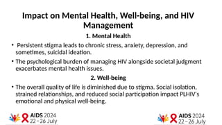 Stigma and Discrimination among people with HIV | PPTX