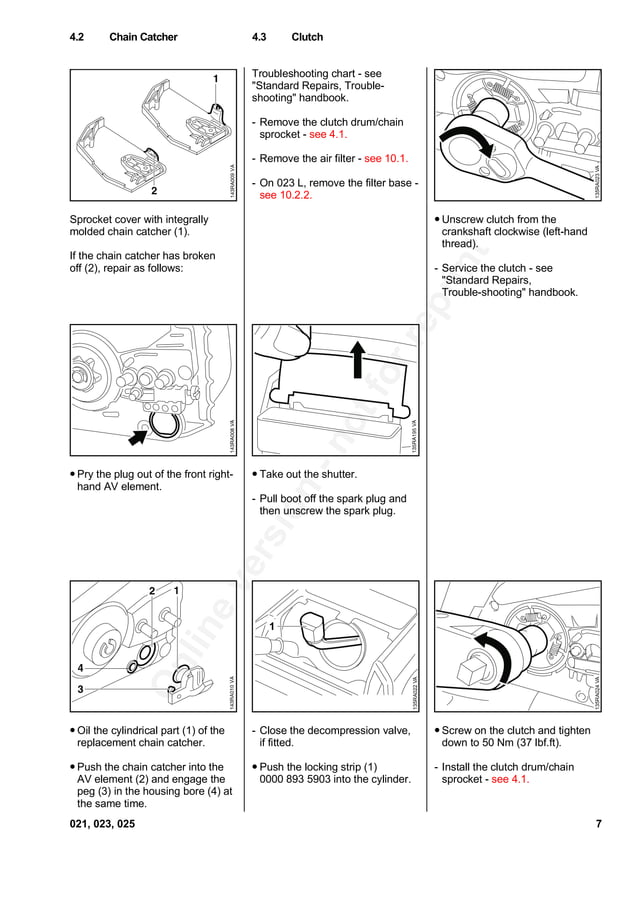 Stihl 021 chainsaw service repair manual | PDF