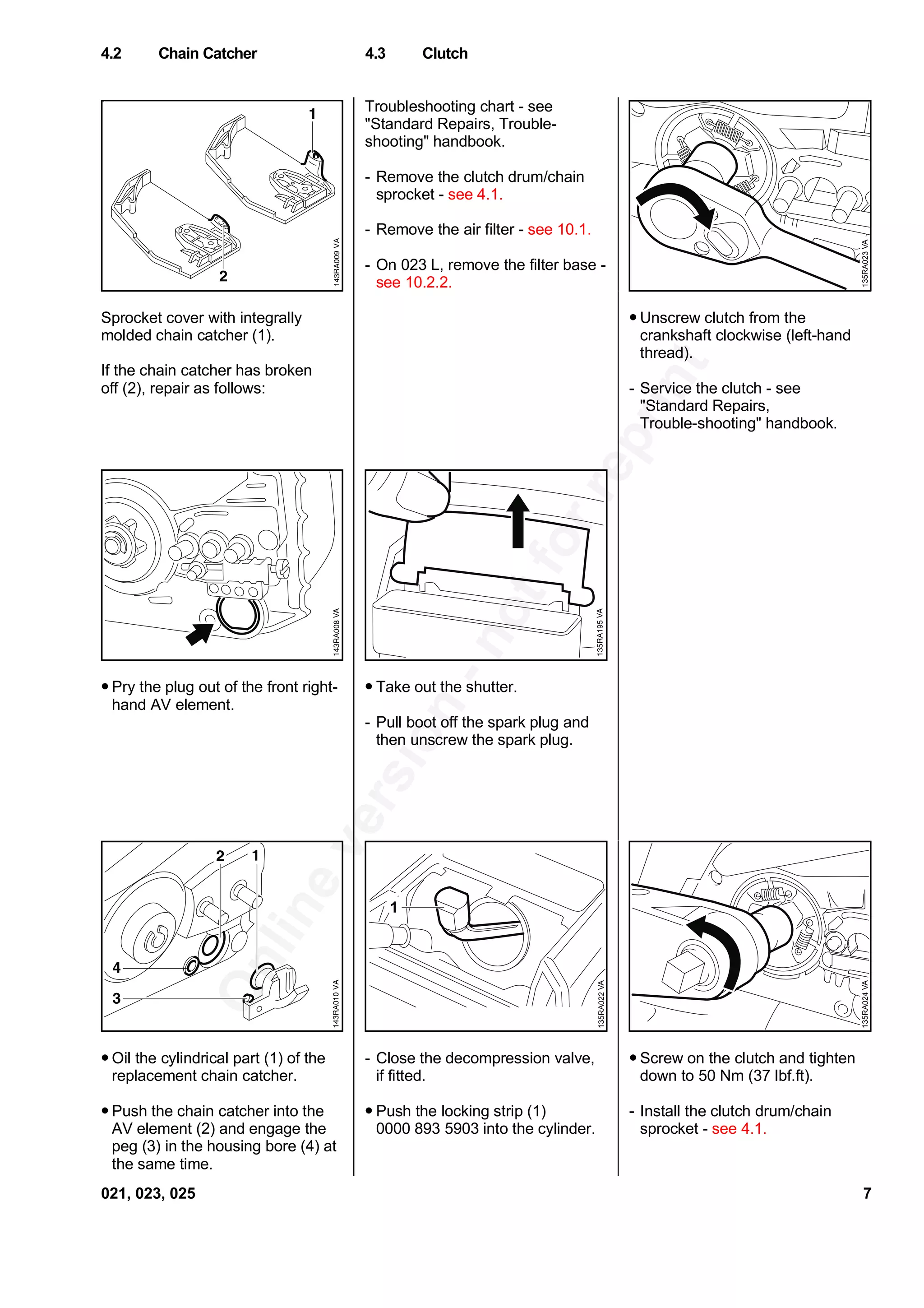 Stihl 023 chainsaw service repair manual | PDF