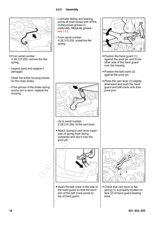 Stihl 025 chainsaw service repair manual | PDF