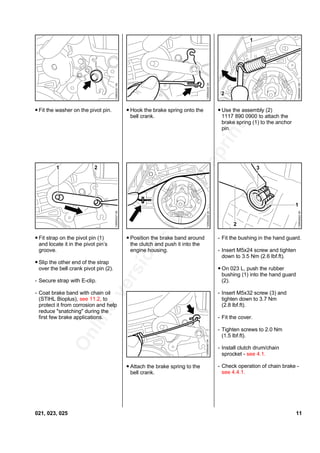 Stihl 025 chainsaw service repair manual | PDF