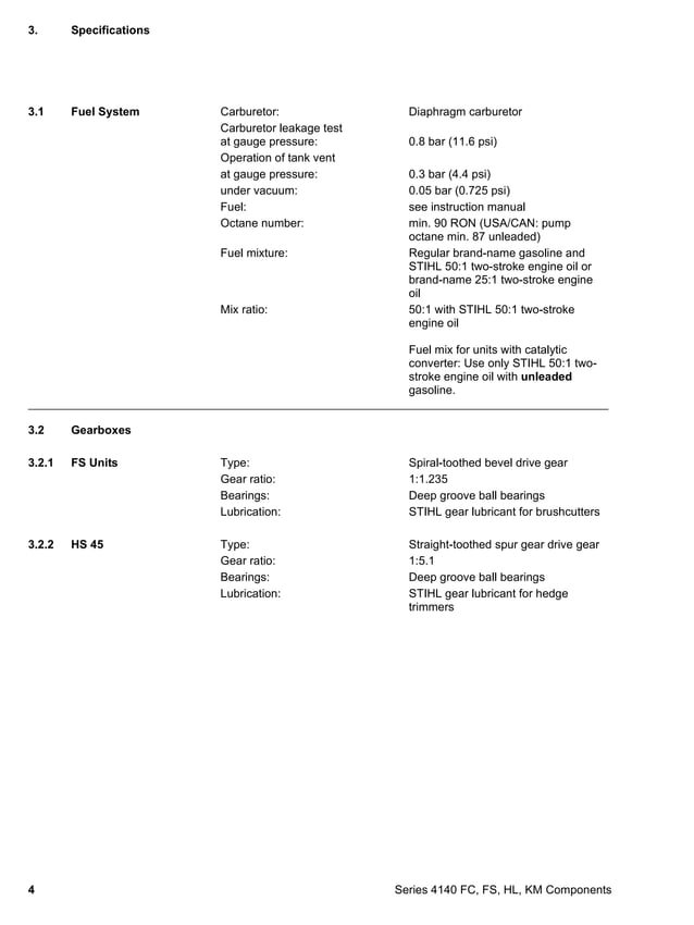 Stihl fs 55 trimmer service repair manual PDF