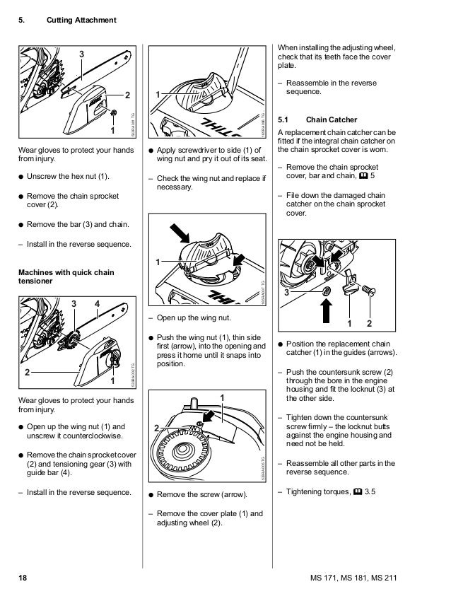 Stihl Ms 211 Chainsaw Service Repair Manual