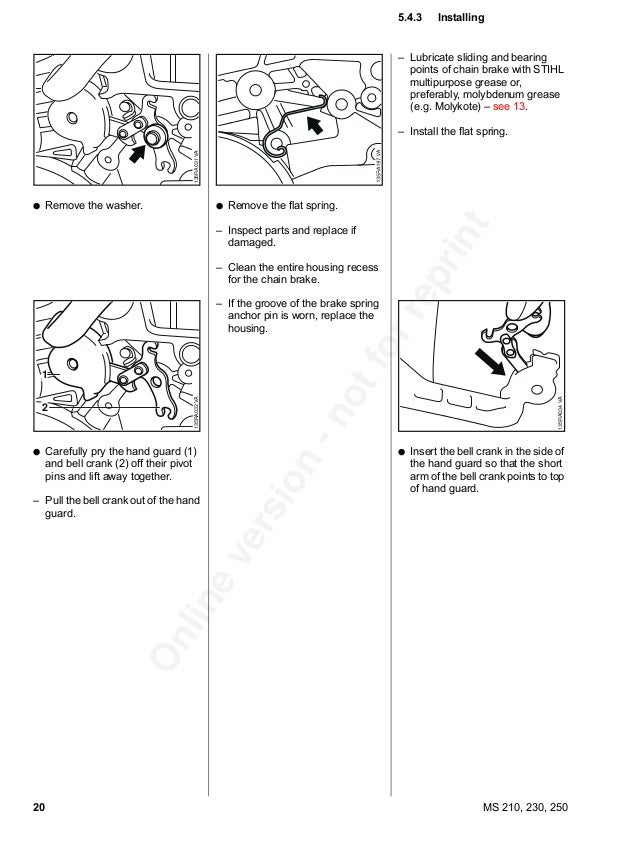 Stihl Ms 230 Chainsaw Service Repair Manual