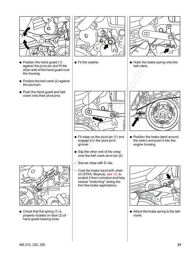 Stihl Ms 230 Chainsaw Service Repair Manual