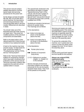 Stihl ms 390 chainsaw service repair manual | PDF