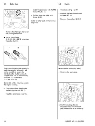 Stihl ms 390 chainsaw service repair manual | PDF